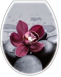 Karo-Plast Toilet Seat UNI Black Orchidea