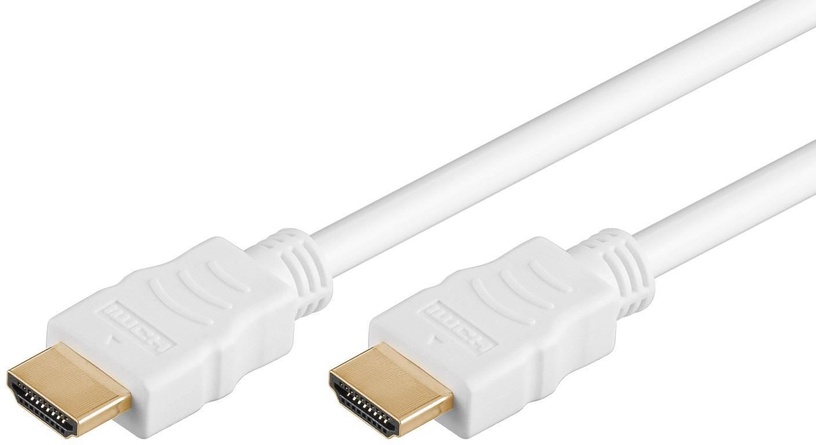 Провод Goobay HDMI to HDMI HDMI male, HDMI male, 15 м, белый
