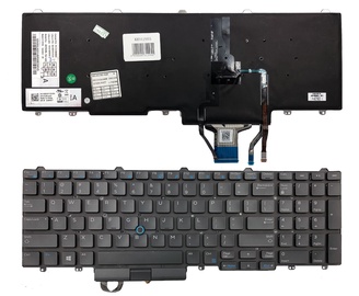 Klaviatūra Dell, melna, bezvadu