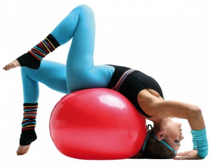 Гимнастический мяч Sveltus, красный, 65 см