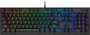 Klaviatūra Corsair K60 RGB PRO Cherry MX EN, melna