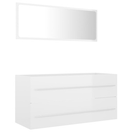 Vannitoa mööblikomplekt VLX 804860, valge, 38.5 x 100 cm x 48 cm