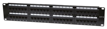 Intellinet Patch Panel 19'' UTP CAT 6 RJ45 x 48 2U Black