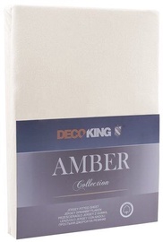 Palags DecoKing Amber, smilškrāsas, 200x200 cm, ar gumiju