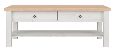 Black Red White Amsterdam Coffee Table 120x50cm Light Grey/Oak