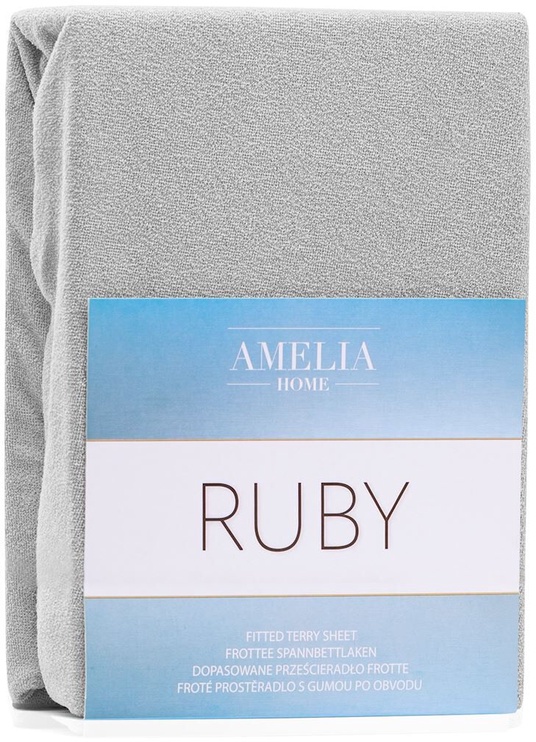 Palags AmeliaHome Ruby, sudraba, 120 x 200 cm, ar gumiju