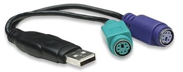 Adapter Manhattan USB, PS/2 x 2, 0.15 m