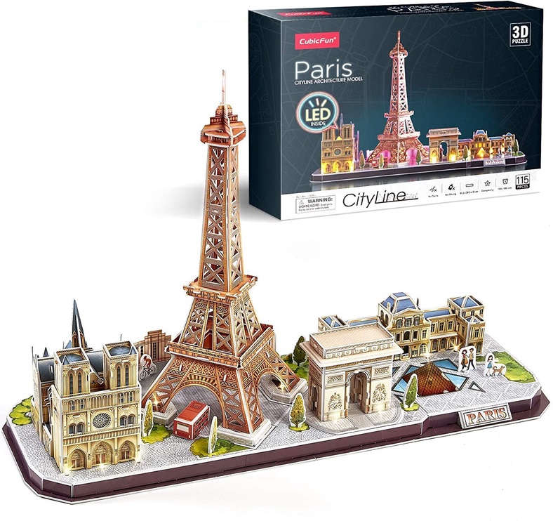 3D puzle Cubicfun City Line Paris