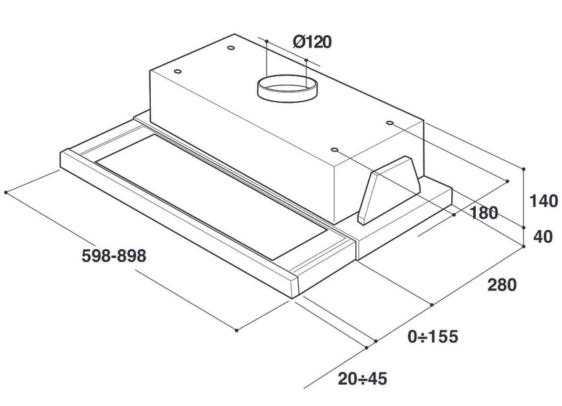 Įmontuojamas gartraukis Whirlpool AKR 6390IX