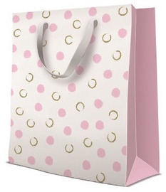 Paw Decor Collection Gift Bag Painted Dots Pink 26.5x13x33.5cm