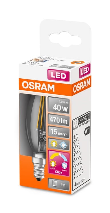 Lambipirn Osram LED, mitmevärviline, E14, 5 W, 470 lm