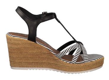 Tamaris Sandal 1-1-28380-22 Black White 39