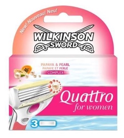 Skūšanās galva Wilkinson Sword Quattro Women, 3 gab.