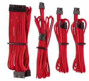 Juhe Corsair Premium Individually Sleeved PSU Cables Starter Kit Type 4 Gen 4 Red