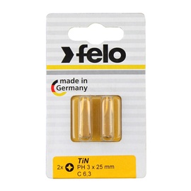 Kruvikeeraja otsikute komplekt Felo 02203067, PH3, 25 mm, 2 tk