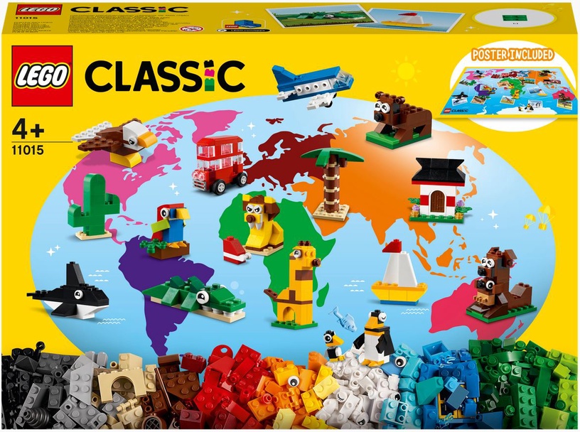 Konstruktors LEGO Classic Apkārt pasaulei 11015, 950 gab.