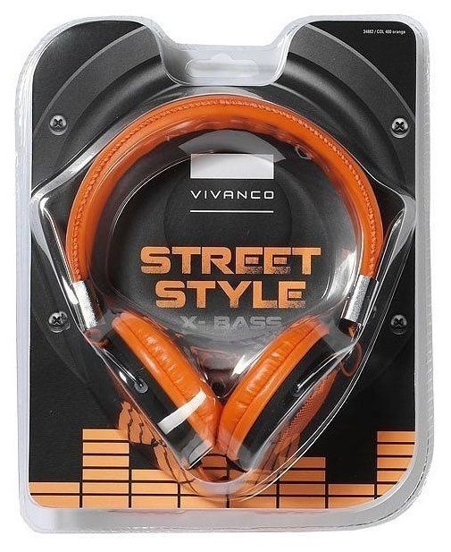 Laidinės ausinės Vivanco COL400, oranžinė