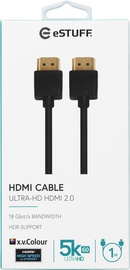 HDMI-KAABEL ESTUFF 2.0 UHD 1M