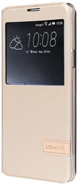 Usams Muge S-View Super Slim Book Case For Huawei Mate 8 Gold