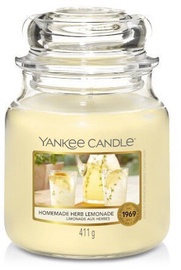 Свеча Yankee Candle Classic Medium Jar 411g Homemade Herb Lemonade, 75 час