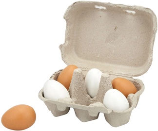 Žaisliniai virtuvės reikmenys, kiaušinių rinkinys VIGA Wooden Eggs 59228