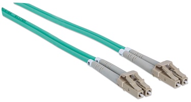 Intellinet LC-LC Fiber Optic Patch Cable OM-3 Aqua 2m
