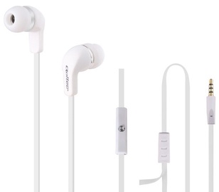 Ausinės Qoltec In-Ear Headphones w/Mic White
