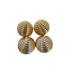 Eglutės žaisliukas Christmas Touch N3/80L1706A Gold, 80 mm, 4 vnt.
