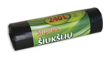 Šiukšlių maišai Okko Strong, 240 l, 5 vnt.