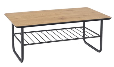 Kavos staliukas Halmar Grillo Golden Oak/Black, 1100x600x450 mm