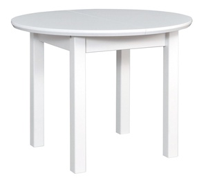 Pusdienu galds Drewmix Poli 1S White, 1300x1000x760 mm