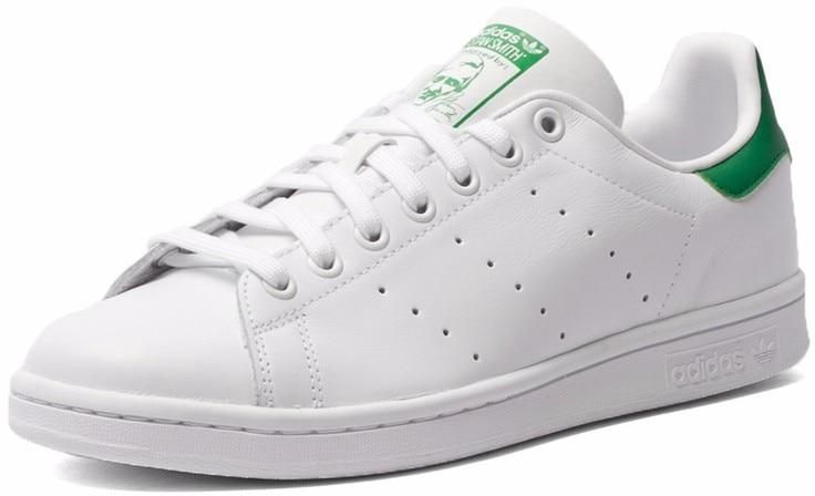 Кроссовки Adidas Stan Smith, белый/зеленый, 44.5