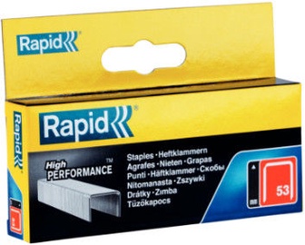 Rapid Finewire 53/10mm Red Staples 5000pcs