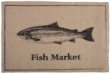 Home4you Linen 30x45cm Jute/Fish