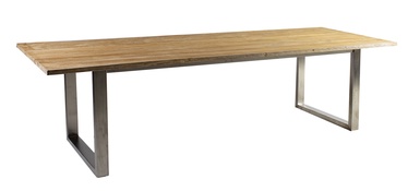Садовый стол Home4you Nautica, коричневый, 280 см x 100 см x 76 см