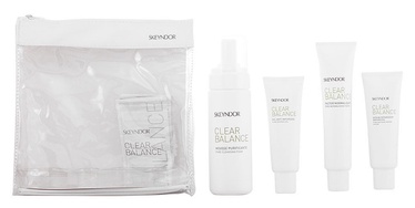 Skeyndor Clear Balance Pure Cleansing Foam 150ml + 50ml Pure Defence Gel + 75ml Pore Normalising Factor + 50ml Pore Refining Repair Serum + Bag