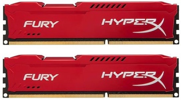 Kingston 8GB DDR3 PC14900 CL10 DIMM HyperX Fury Red Series KIT OF 2 HX318C10FRK2/8