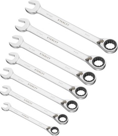 Stanley 1-17-375 Ring Spanner Set with Ratchet 7pcs