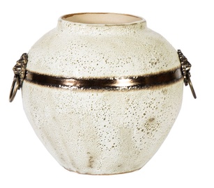 Home4you Leon Ceramic Vase 21cm White