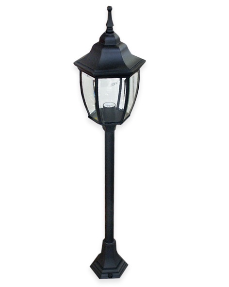 Lampa HR EL-560PE2, 100W, E27, IP44, melna, 21 cm x 100 cm