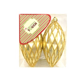 JÕULUORNAMENT KUUL 12X8CM 4TK