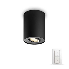 Išmanusis šviestuvas Philips Pillar Hue, juodas, 1x5.5W 230V