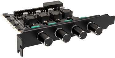 Lamptron CP436 ARGB 4-Channel Fan Controller for PCI Slot Black