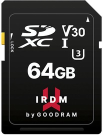Atmiņas karte GoodRam IRDM 64GB SDXC UHS-I Class 10
