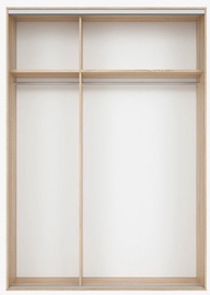 Black Red White Wardrobe Frame Nadir 170 Light San Remo Oak