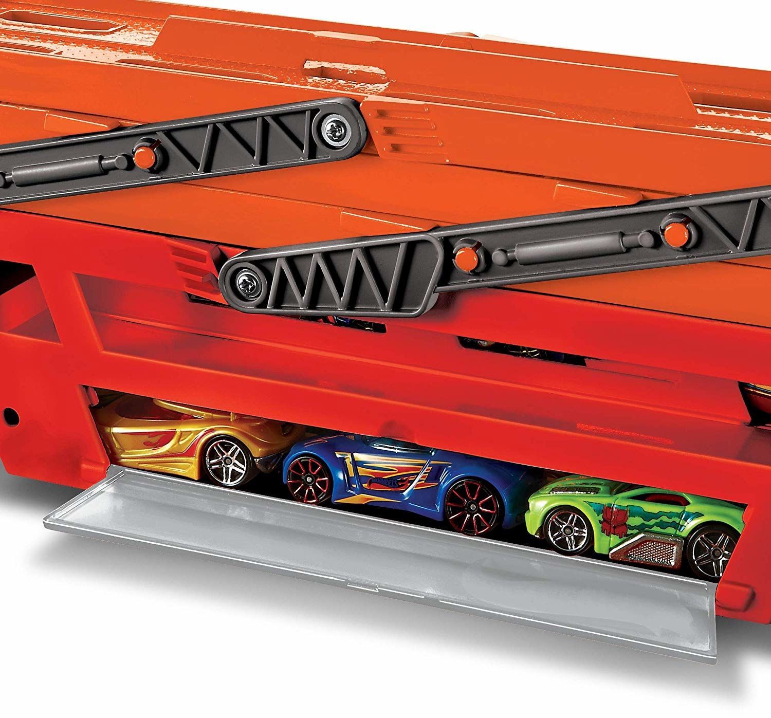 hot wheels mega hauler with cars