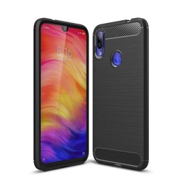 TakeMe Carbon Effect TPU Case For Xiaomi Redmi 7 Black