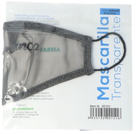 Atkārtoti lietojama maska Inca Farma Junior Reusable Mask, pelēka