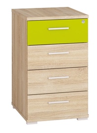 Komoda ML Meble Optimal 23 Sonoma Oak/Green