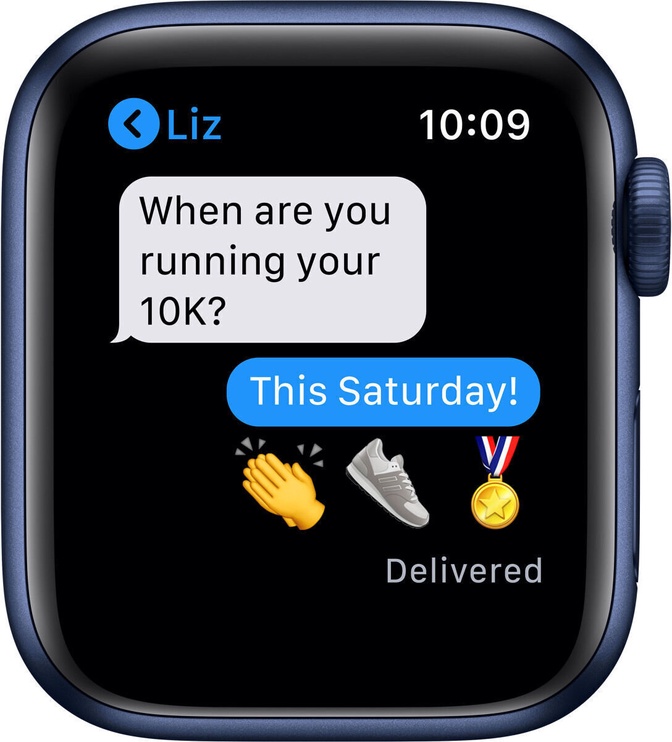 Viedais pulkstenis Apple Watch 6 GPS + Cellular 44mm M09A3EL/A, zila